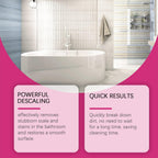 CULIWATE Gefanly Bathroom Cleaner, 20 Fl Oz Powerful Pink Bathroom Cleaner Spray, Bathrooms Descaler Foam Cleaners for Sink Tub Floor Tile (2pcs)