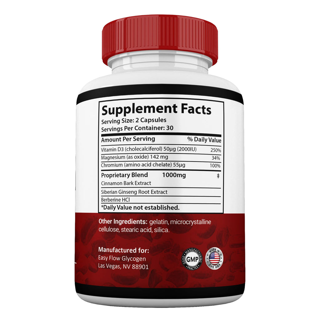 Gold Nutra (2 Pack) EasyFlow Blood Support Capsules, Easy Flow Glyco Pills, Glyco Optimizer Capsules Glycogen Supplement, 2 Months Supply