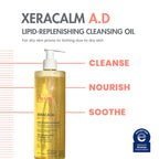 Avène XeraCalm A.D Lipid-Replenishing Cleansing Oil, Atopic Dermatitis, Eczema-Prone, Fragrance-Free, Pump, 13.5 oz.