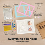 Baby Hand and Footprint Kit Quick Dry Clay Baby Footprints (Alpine White)