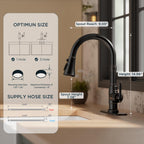 FORIOUS Vintage Kitchen Faucets with Pull Down Sprayer, Oil Rubbed Bronze