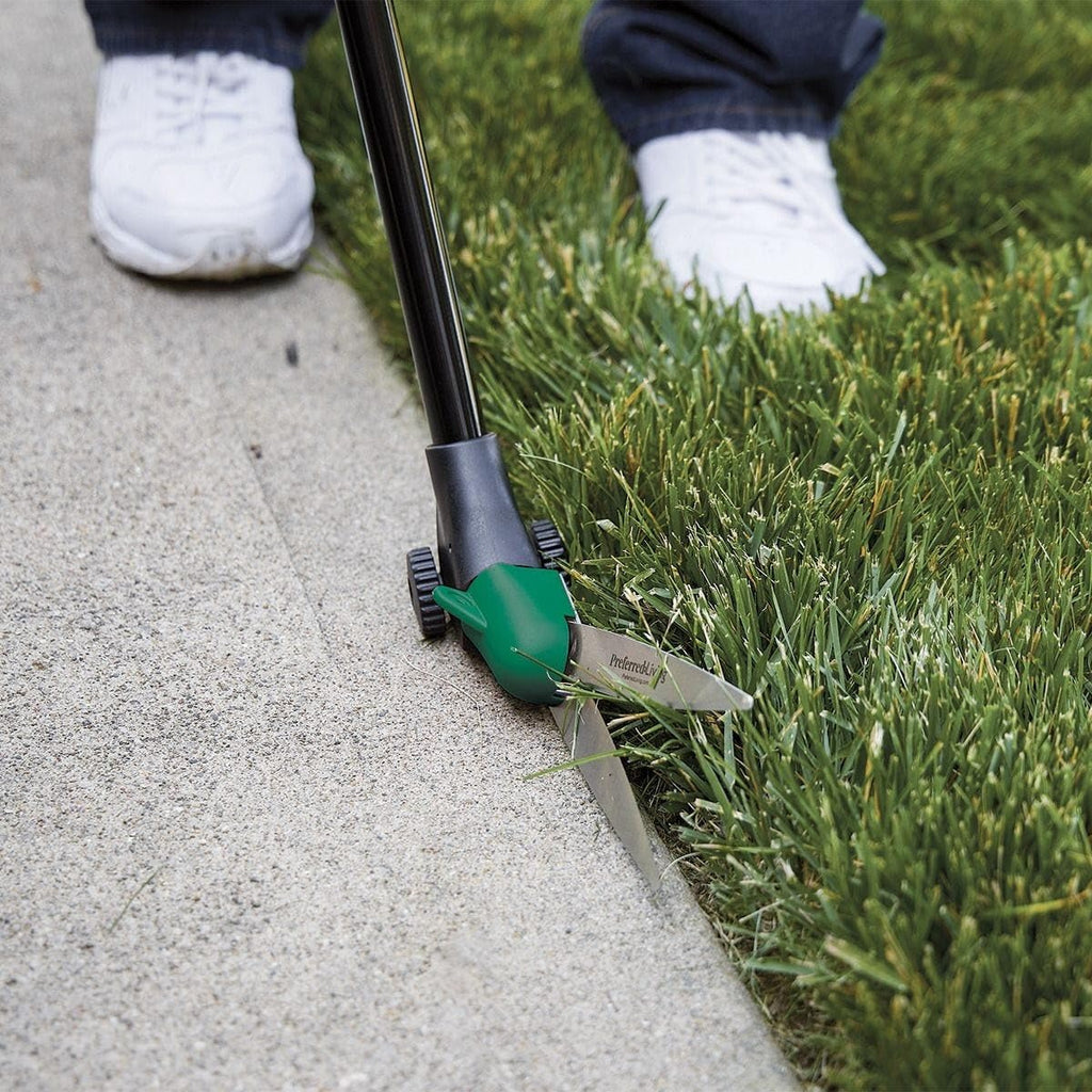 Long Handled Grass Shears – Ergonomic Lawn Edging Tool for Precise Trimming – Ideal for Edges, Flower Beds, and Lawn Maintenance – Sharp Blades & Adjustable Handle - Easy Rolling
