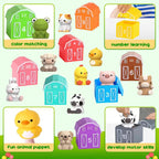 Farm Animal Toys for Toddler 1-3 Year Old, Montessori Toy Gift for Boy Girl
