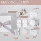 EXTALOW Spa Gifts for Women Bath and Body Gift Basket Valentines Day Gifts Coconut Lavender Home Spa Set Self Care Gift for Mom Sister Her Wife Birthday Gifts Spa Kit Care Package Thank You Gift