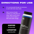 Water Stabilizer – Chlorine-Free Water Treatment for Ice Pod & Long Pod – Maintains Clean, Balanced Water for Weeks – 8 oz. Bottle (1-Month Supply) - The Pod Company