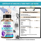 40-in-1 Brain Booster Supplements for Memory, Focus, Clarity, Energy, Performance | Natural Nootropic Brain Support Supplement with DMAE, Bacopa Monnieri & More | For Men & Women | 120 V Capsules