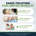 FreedomWand Multipurpose Toilet Aids - Wiping Aid Toileting for Women & Men, Butt Wiper Tool, Toilet Assist Device and Paper Extender, Ideal for Elderly, Disabled and Post Surgery Use - 20" Inch