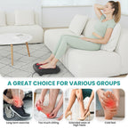 Nekteck Foot Massager with Heat, Shiatsu Heated Electric Kneading Foot Massager Machine for Neuropathy, Plantar Fasciitis, Feet Massage for Pain Relief, Circulation, Ideal Gifts for Man Woman Her Him