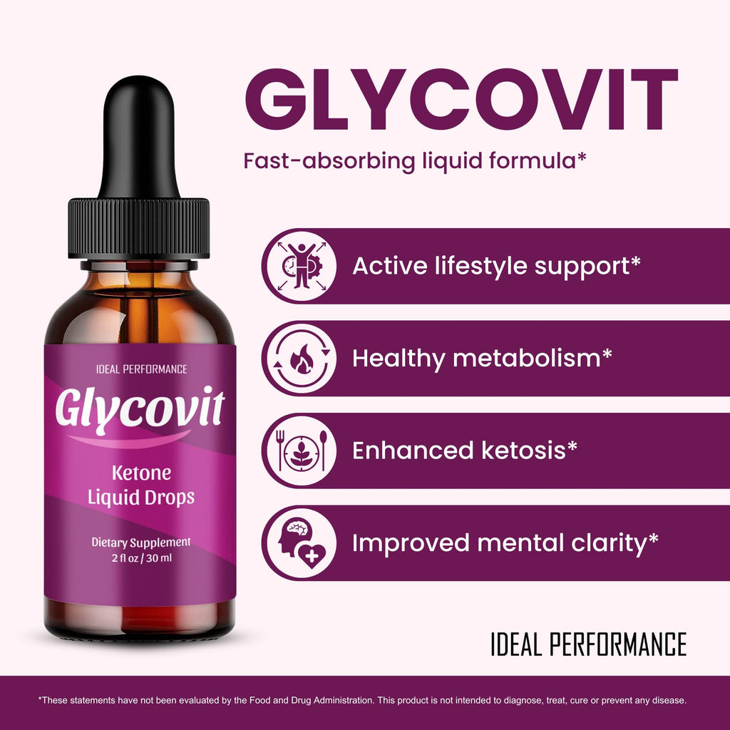 IDEAL PERFORMANCE Glycovit Drops, Glycovit Dropper Reviews (2 Pack)