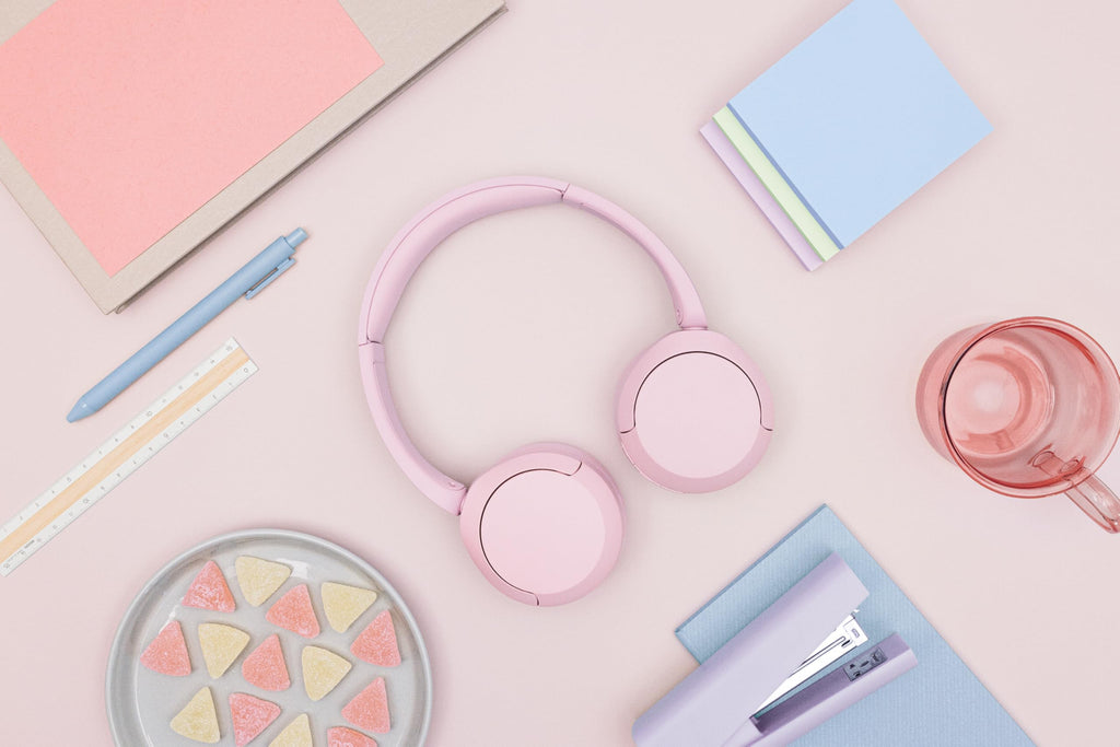 Sony WH-CH520 Wireless On-Ear Bluetooth Headphones with Microphone, Pink