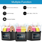 Comgrow 3D Printer Filament Dryer Box, Comgrow 3D Filament Storages, Keeping Filaments Dry During 3D Printing, Compatible with 1.75mm/2.85mm PLA ABS Material, Filament Dehydrator, Spool Holder