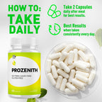 (2 Pack) Prozenith Capsules, Official Prozenith Supplement with All Natural Ingredients, Pro Zenith Advanced Formula Wellness Support Pills Maximum Strength Vitamin for Men and Women (120 Capsules)