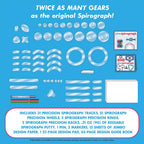 Spirograph Super Set –Arts and Crafts, Kids Toys, Art Supplies, Craft Supplies, Drawing Kit, Spiral Art, Classic Gear Design Kit, Case, Pens, Design Sheet Included, Ages 8+