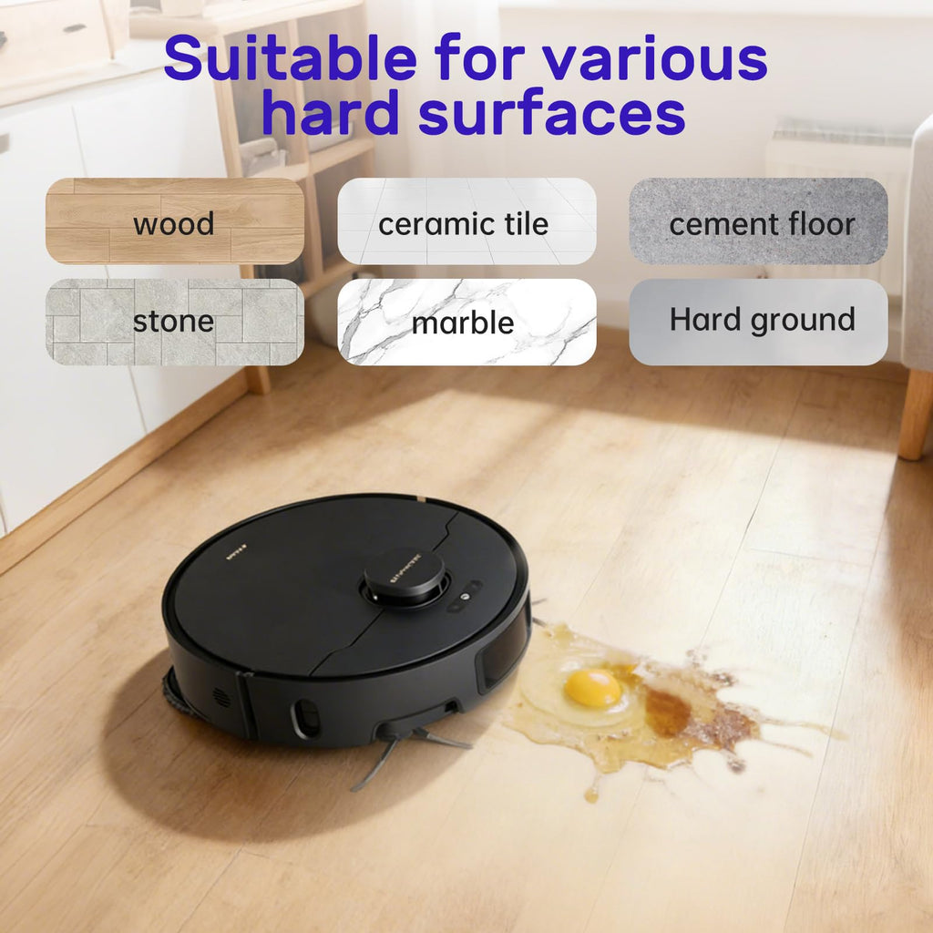 Nukisa Lavender Floor Cleaning Solution 1L Compatible with Dreame Wet & Dry Vacuum and Robot， Residue & Streak Free,Suitable for All Robot Vacuum Cleaners and Wireless Wet Dry Dual-Use Vacuum Cleaners