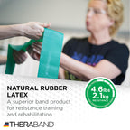 THERABAND Resistance Bands Set, Beginner Kit, Yellow, Red, Green, Latex Elastic Bands for Exercise & Physical Therapy, Strength Training Bands for Upper & Lower Body Fitness