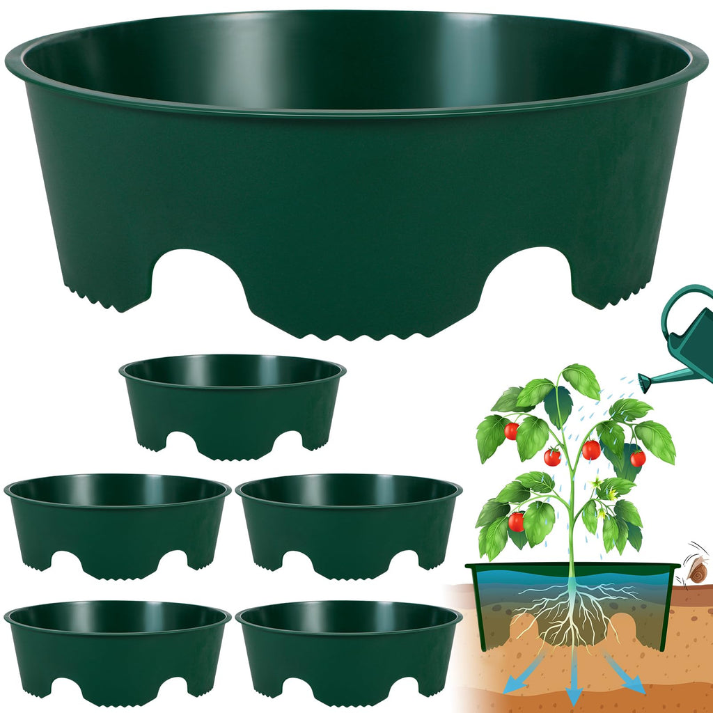 6PCS 12 Inches Plant Rings for Outdoor Plants, Plant Rings, Planting Ring