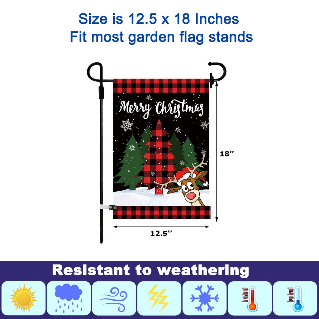 Seasonal Garden Flags Set of 12 Double Sided 12x18 Inch Yard Flags