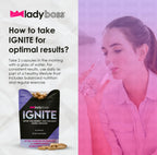 LadyBoss Ignite Hormone Balance Supplement for Women – Bloat Relief, Mood Support & Natural Energy – Premium Red Maca & Zinc Formula for Daily Vitality – 60 Capsules