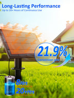 50FT Solar String Lights Outdoor Waterproof with 18+1 LED Bulbs Long Last for 20+Hrs, Commercial Grade Shatterproof USB Patio Solar Powered Lights for Camping，Backyard, Garden, Porch Decor