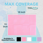 550 Pack Disposable Dental Bibs 13"x18", 3-Ply Waterproof Tattoo Bibs Sheet for Nail Salon, Dental Clinic, Feeding, Tattoo Shop (Pink)