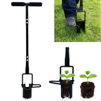Saxhexx Bulb Planter Tool Long Handle Bulb Planting Tool with Serrated Base Proplugger Garden Hole Digger for Plants Flower Seedling Transplanter Bulb Planters for Iris, Daffodils,Tulip Planter