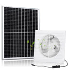 Fanspex 8" Solar Exhaust Fan for Greenhouse, Shed & Chicken Coop