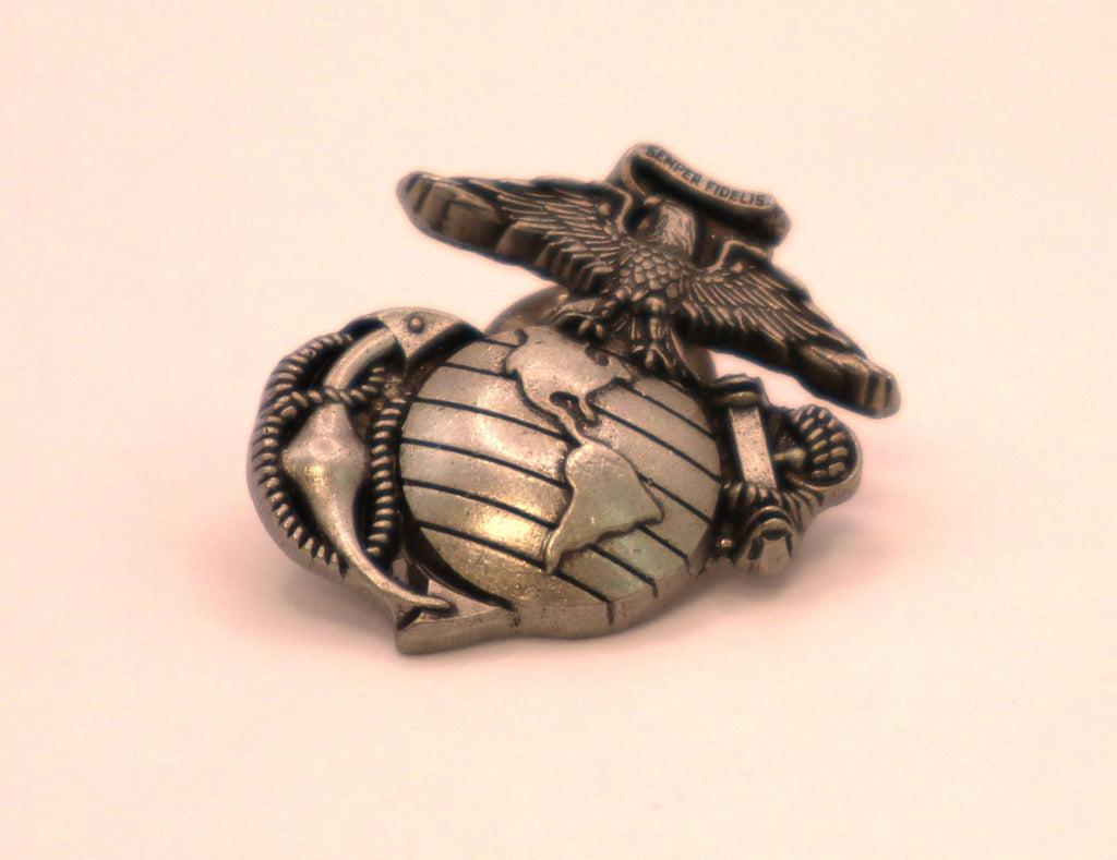 Indiana Metal Craft USMC EGA Pewter Lapel & Hat Pin 1" x 1.2"