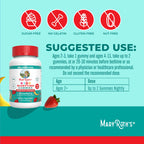 MaryRuth Organics Kids Nighttime Gummies | Sugar Free | NO Melatonin with L Theanine, Lemon Balm, Chamomile, Vitamin B6 | Relaxation Support for Kids 2+ | Vegan | Non-GMO | Gluten Free | 60 Count