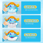 Bath Toys,Crab Baby Bath Toys Light Up Bath Bubble Machine with Colourful RGB Light Great Birthday Gift for Boys and Girls Toddler Toy for Kids Ages 1-3 4-8