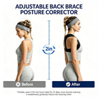 sundpik Posture Corrector for Women and Men, Adjustable Upper Back Brace, Breathable Back Support Straightener, Providing Pain Relief from Lumbar, Neck, Shoulder, and Clavicle.
