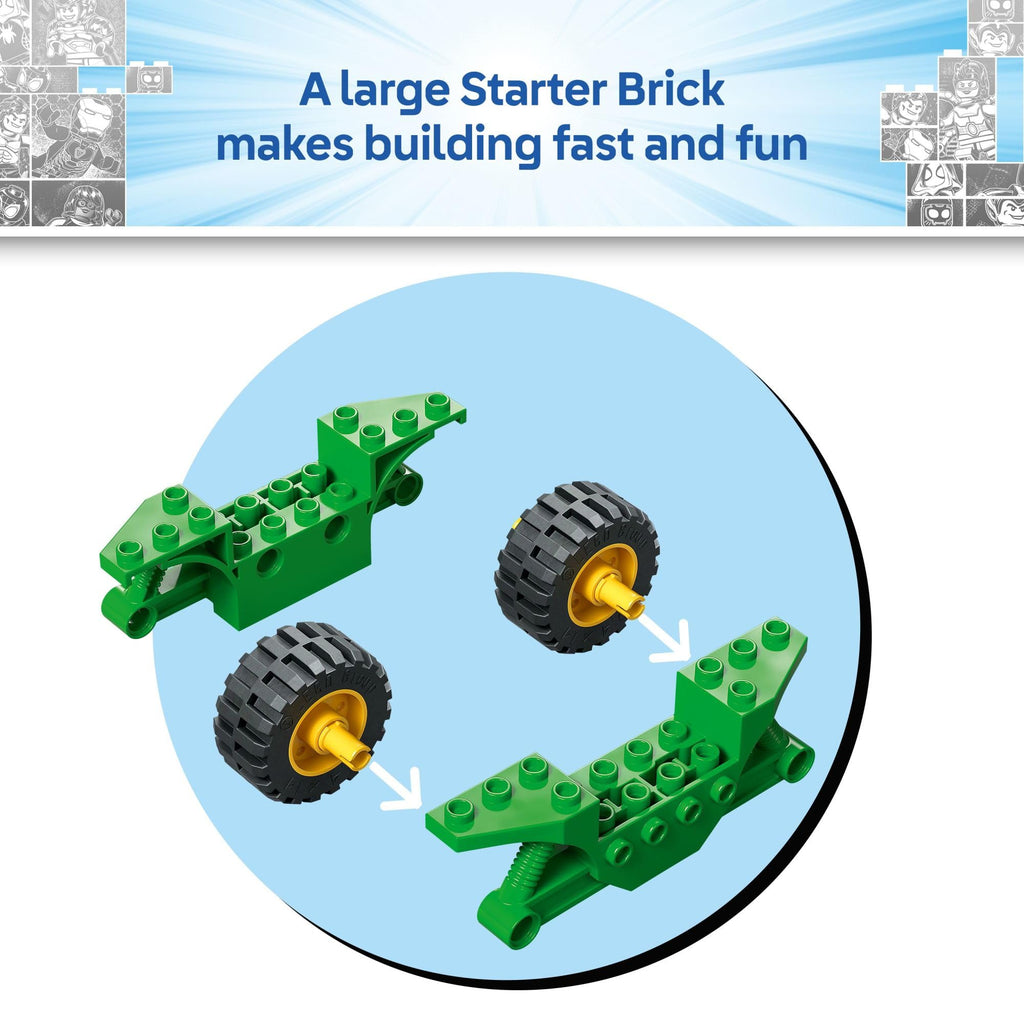 LEGO Marvel Spidey and His Amazing Friends Spin and Electro Dinosaur Vehicle Chase - Car and Motorcycle Preschool Building Toy for Kids, Boys and Girls, Ages 4+ - Gift Idea for Birthdays - 11198