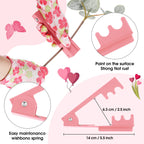 10 Pcs Rose Thorn Stripper Tool Florist Supplies Floral Tape Rose Thorn Remover Flower Bouquet Accessories Garden Remover Floral Gloves Tape Stripper Kit Gift for Women Mother(Pink,Flower)
