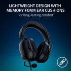 Razer BlackShark V2 X Wired PlayStation Gaming Headset, Black