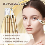 5% Caffeine Eye Serum, Hyaluronic Acid Under Eyes Cream for Dark Circles and Puffiness Anti Aging with 360° Massage Ball Reduce Wrinkles, Fine Lines and Eye Bags Treatment for Men/Women 0.67 fl. oz