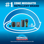 Thermacell Fuel-ZoneGuard Base Fuel Powered Mosquito Repeller; 15-Foot Zone of Scientifically Proven Outdoor Protection; Patio Shield; 12-Hr Refill; DEET-Free; Bug Spray Alternative; Glacial Blue
