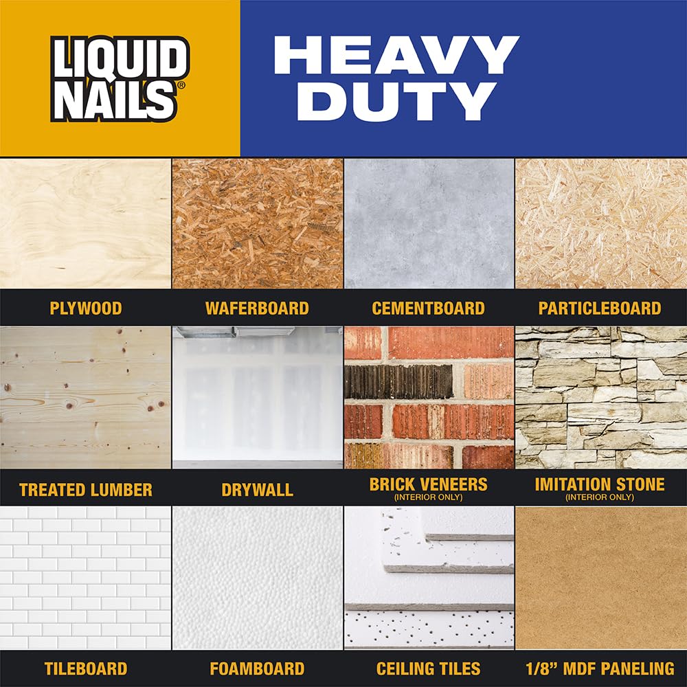 LIQUID NAILS LN-903G Heavy Duty Construction Adhesive (Low VOC) (1-Gallon)