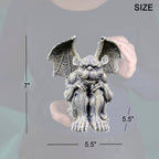 OwMell Gargoyle Sitting Statue Garden Guardian Sculpture Figurine 7 Inch