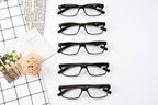 Eyekepper Vintage Reading Glasses for Men - 5 Pack Spring Hinges Classic Readers - Black Frame +1.50
