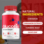 (5 Pack) Glucobio Capsules - Official Formula - Gluco Bio Support Supplement Vitamin, Glucobio Health Wellness Capsules Maximum Strength, Glucobio, Gluco Bio Pills Advanced Support (300 Capsules)
