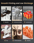 SUNLU ABS-Like 3D Printer Resin 2.0, 14K 3D Resin, Superior Precision, for Detail Printing Miniatures, Smooth Matte Surface, Suit for most LCD Printer, 405nm UV Curing Photopolymer 3D Resin, 2KG, Grey