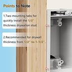 DVFR1W-1 Recessed Outlet Box, Recessed Electrical Box for Wall Mount TV, Outlet Mounting Box for New Construction&Retrofit Projects, Wall Outlet Box with Duplex & Decorator Style Covers,1-Gang