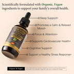 OASIS FORCE L Theanine 400mg Liquid Drops, L-Theanine Supplement for Adults & Kids with GABA, Magnesium & Ashwagandha, Natural Sleep, Focus & Relaxation Support, Vegan, Alcohol-Free, Non-GMO, 2 FL OZ