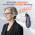 Villear OTC Hearing Aids for Seniors, 16-Channel Digital Chip for Clear Speech, Intelligent Noise Reduction & Anti-Howling, 80Hrs Rechargeable, Invisible Comfortable Fit for People with Hearing Loss