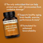 Dr. Mercola Liposomal Carnosine - Supports Cellular Health & Energy - 250 mg L Carnosine with Liposomal Delivery - Dietary Supplement for Brain & Heart Wellness - 30 Capsules (30 Servings)