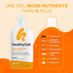 Healthycell Joint Health & Mobility Daily Liquid Supplement - Joint Support Supplement, Inflammation Response, Cartilage & Flexibility with Curcumin, Glucosamine & Chondroitin - 14 Gel Packs