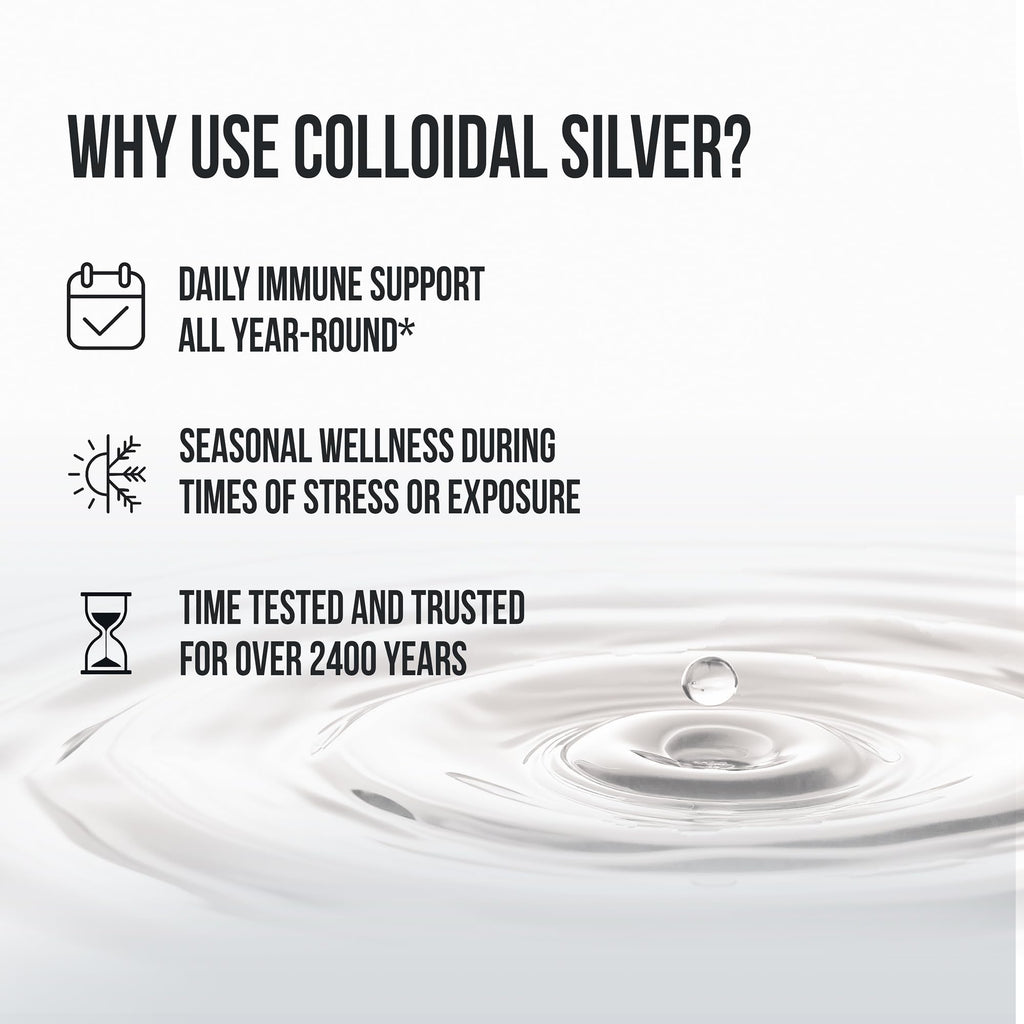 Sovereign Silver Immune Support - Colloidal Silver, Bio-Active Silver Hydrosol, 10 ppm, Liquid Twist Top, 16 Fl Oz, (473 mL)