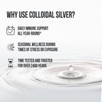 Sovereign Silver Immune Support - Colloidal Silver, Bio-Active Silver Hydrosol, 10 ppm, Liquid Twist Top, 16 Fl Oz, (473 mL)
