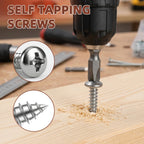 Mellewell #12 x 1 Pan Head Self Tapping Screw, Pan Head Sheet Metal Screws Wood Screws, Stainless Steel 304 (18-8), 50 Pack