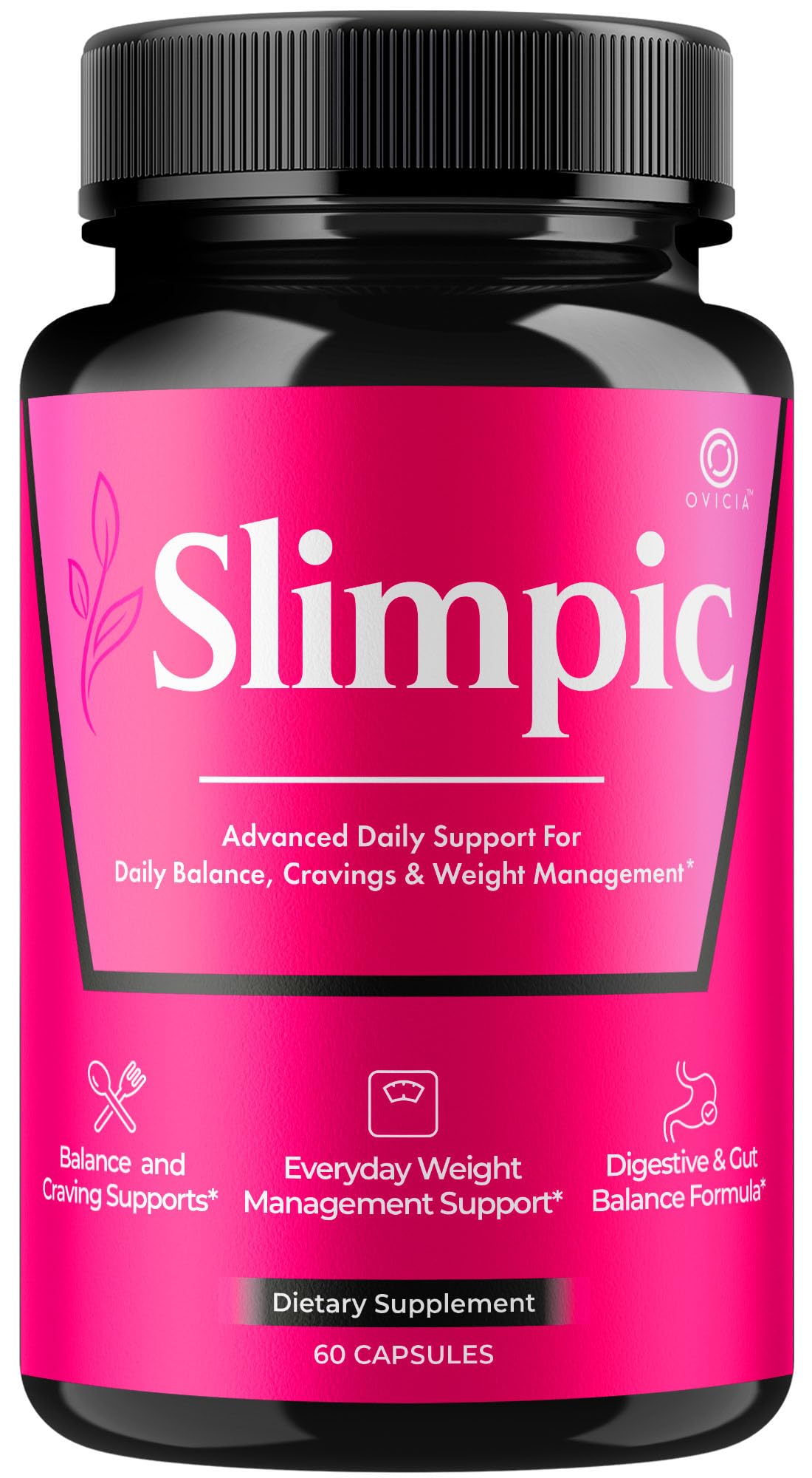 Slimpic Capsules - Official Slimpic Pills Advanced Premium Formula Support Maximum Strength, All Natural Ingredients Vitamins for Overall Health & Wellness Reviews, 60 Capsules for 1 Month Capsules