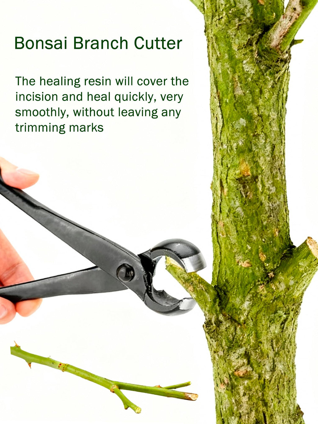 Haosie Bonsai Concave Cutter Tools, 8.4in Gardening Scissors Shears Pruning